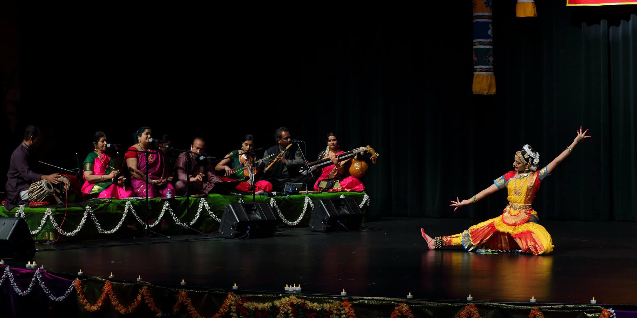 Vidyanjali Orchestra provides live accompaniment for Bharata Natyam performances in the U.S. and Canada.